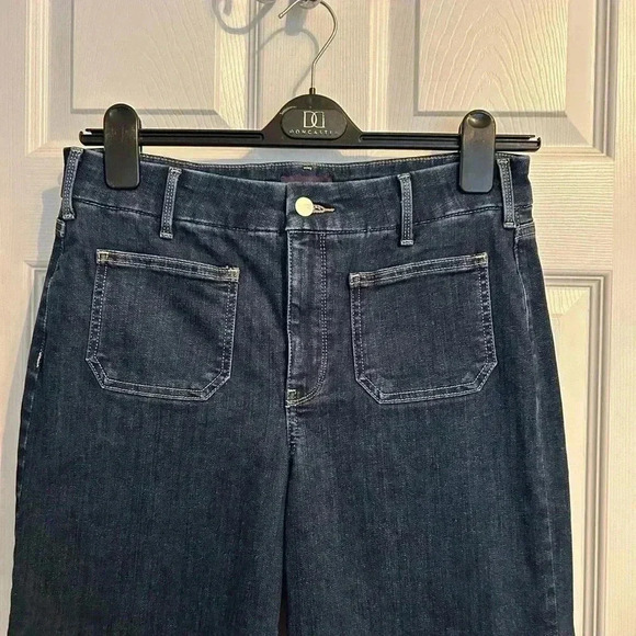 NYDJ Wide Leg Cropped Jeans - Picture 2 of 10